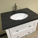 Madera Ashen Countertop with white undermount sink by AMI