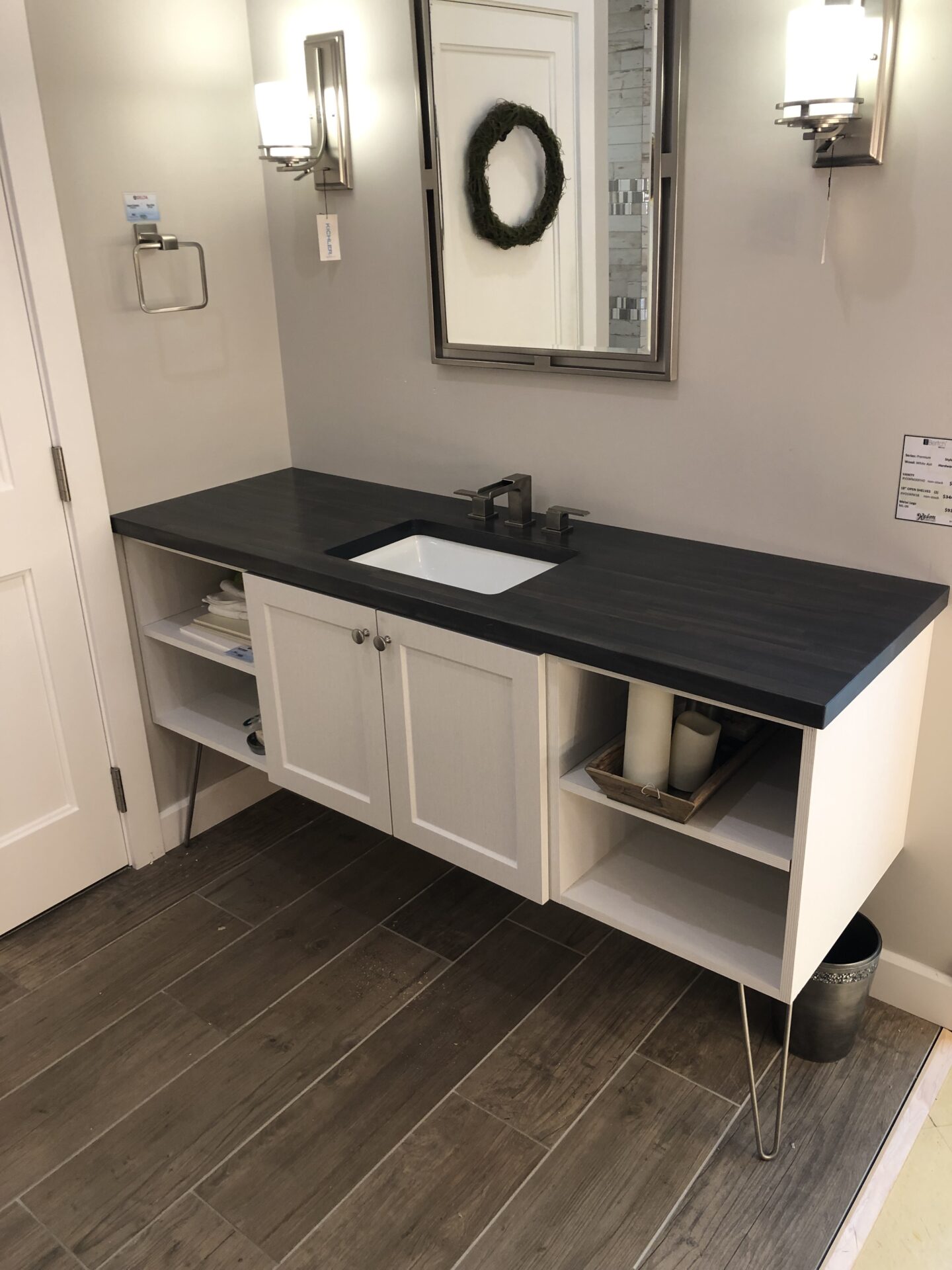 Madera Ashen Vanity Top by AMI in Canton, Ohio